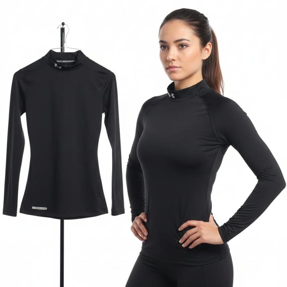 Under Armour Women's Jet Black Long Sleeve Top